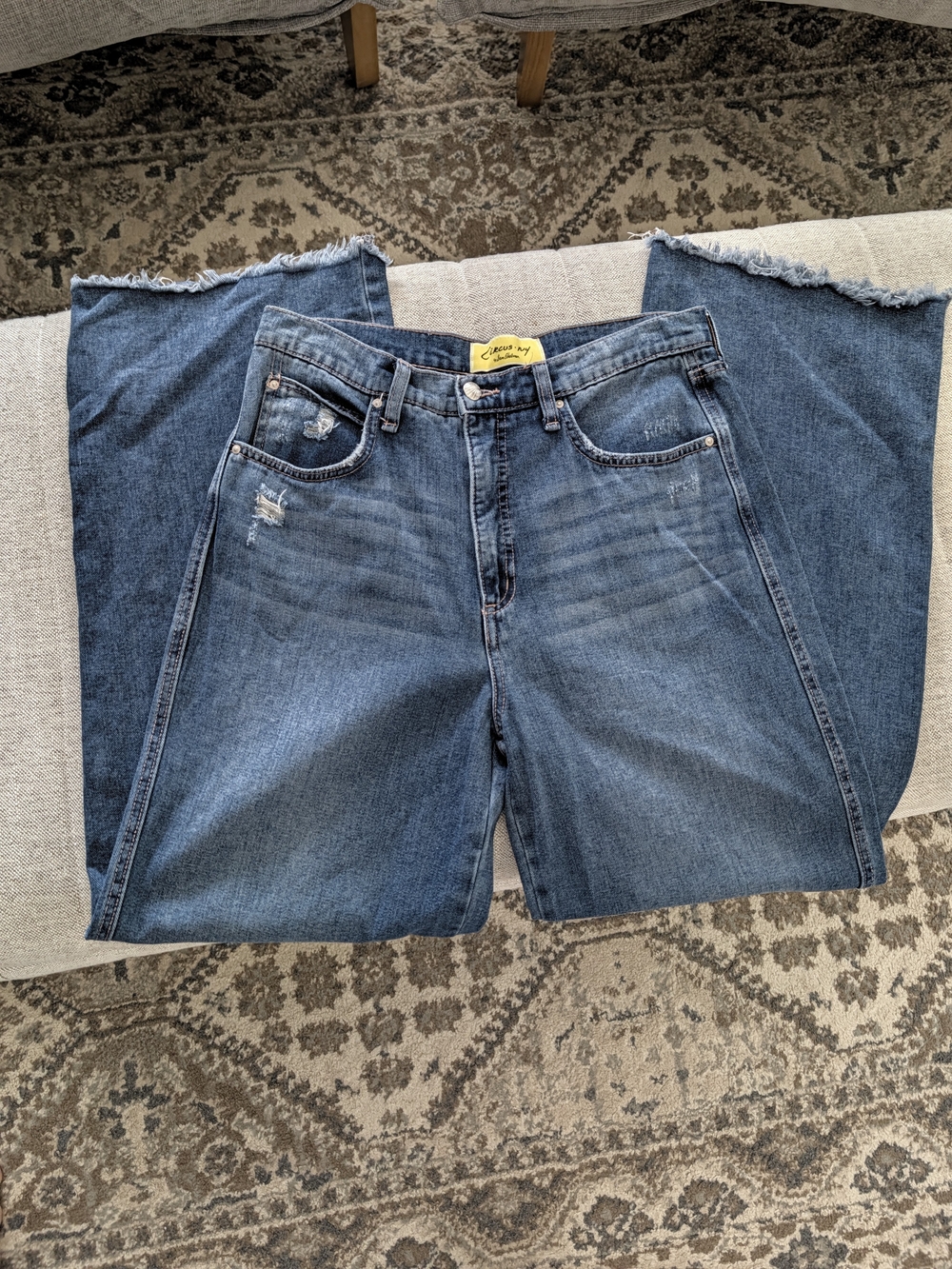 Circus NY by Sam Edelman High Rise Slouchy Wide Leg Jeans Size 29 - Picture 2 of 14
